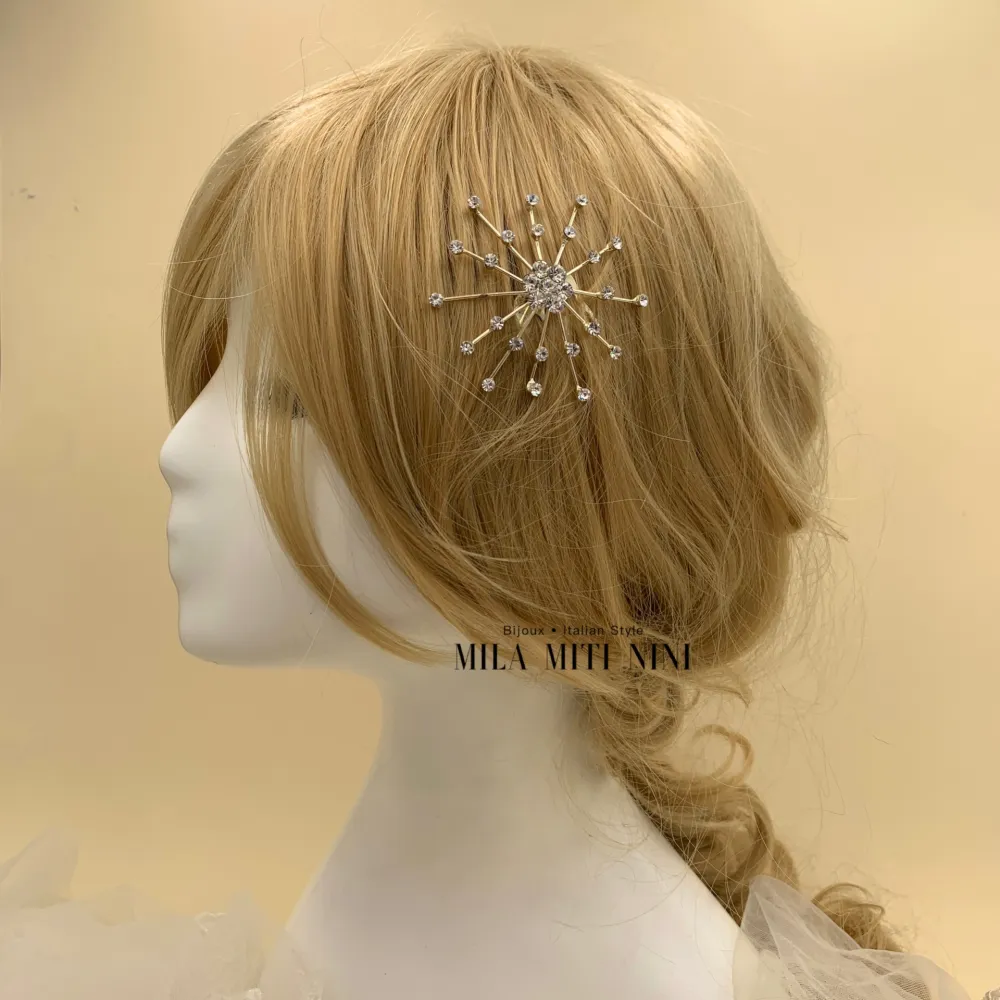 AXC109-4-Pettine Fiore- Acccessori per Capelli