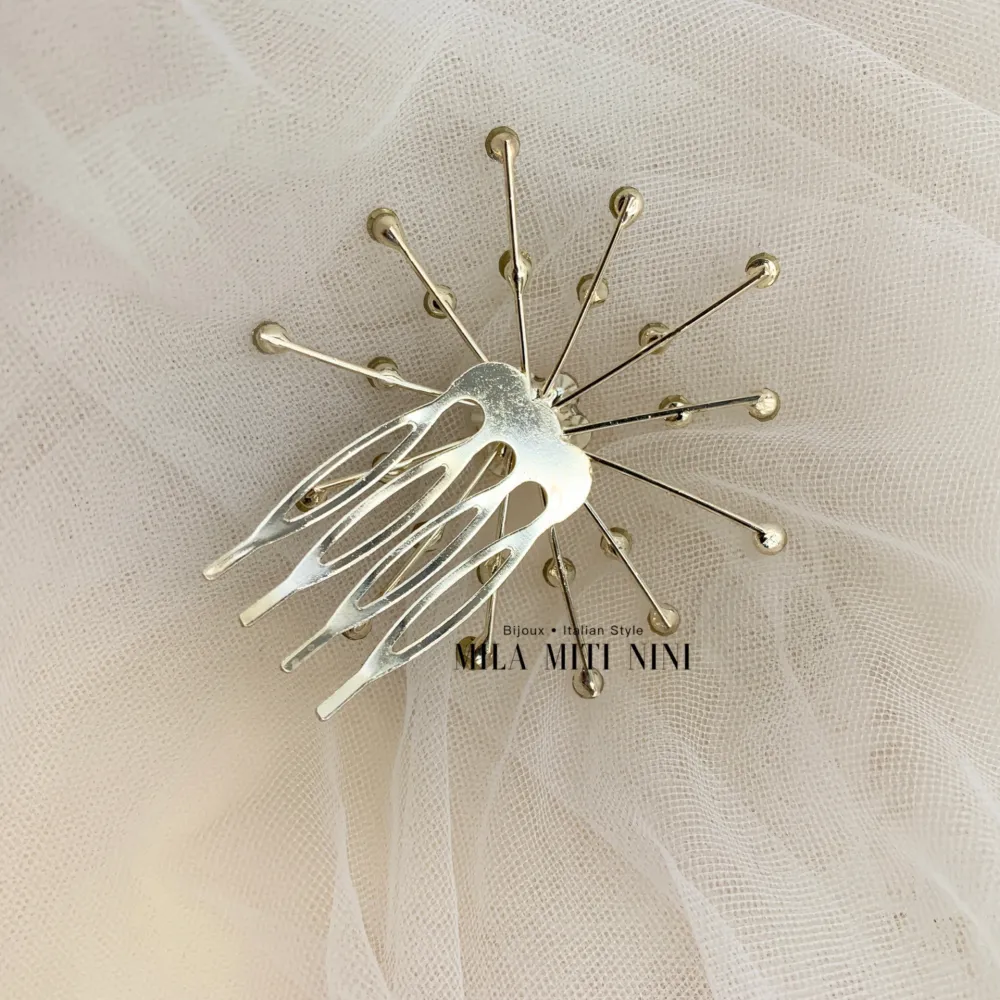 AXC109-4-Pettine Fiore- Acccessori per Capelli