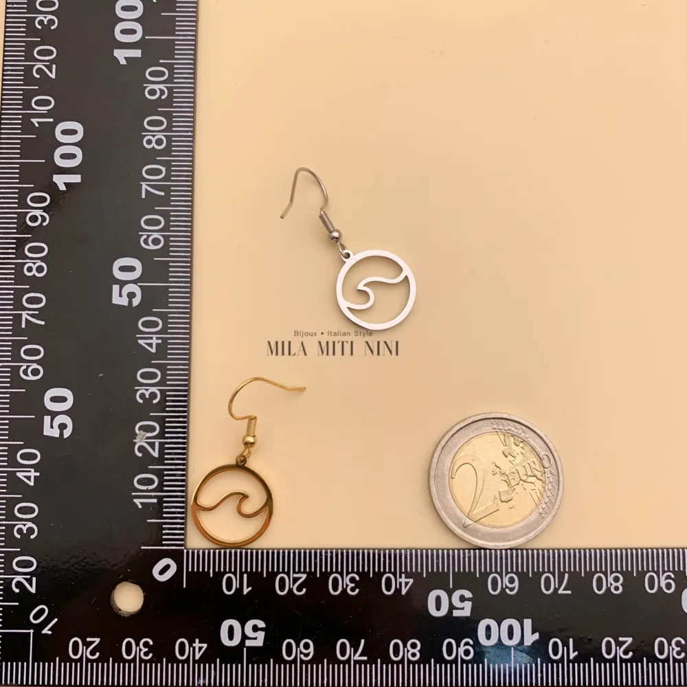 OAP413-719-Onda-Orecchini in Acciaio