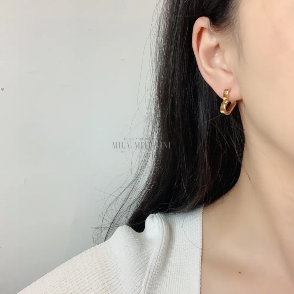 OPA450-267-Forme -12 Paia Orecchini in Acciaio