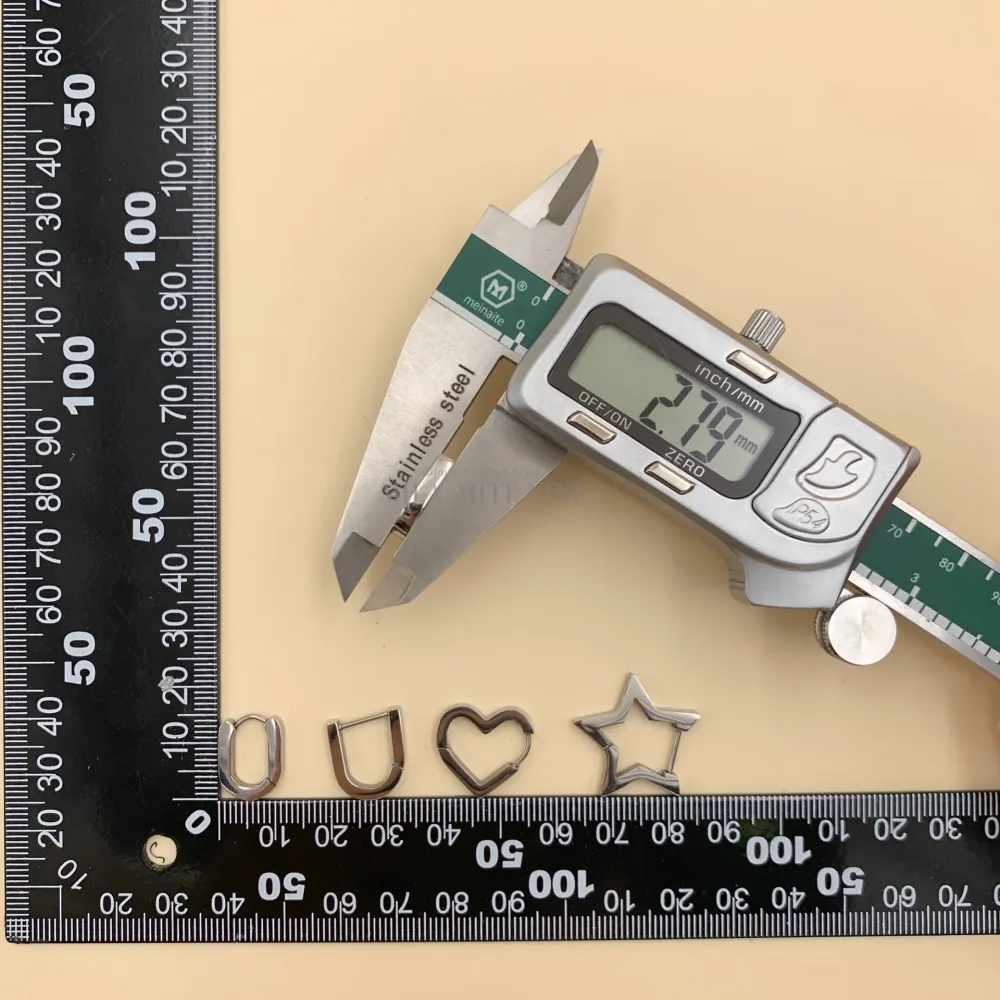 OPA450-267-Forme -12 Paia Orecchini in Acciaio