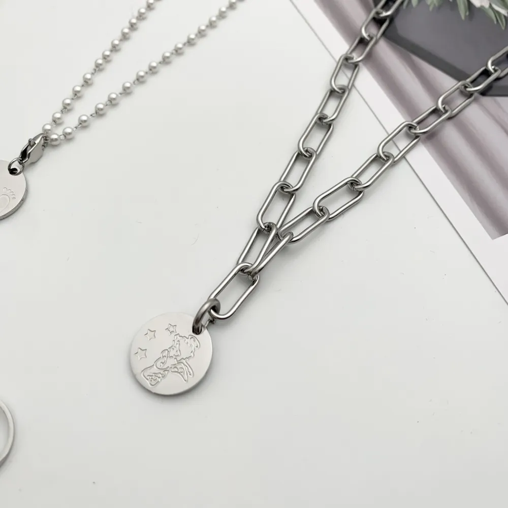 CIO4127-Angelo - Ciondolo in Acciaio