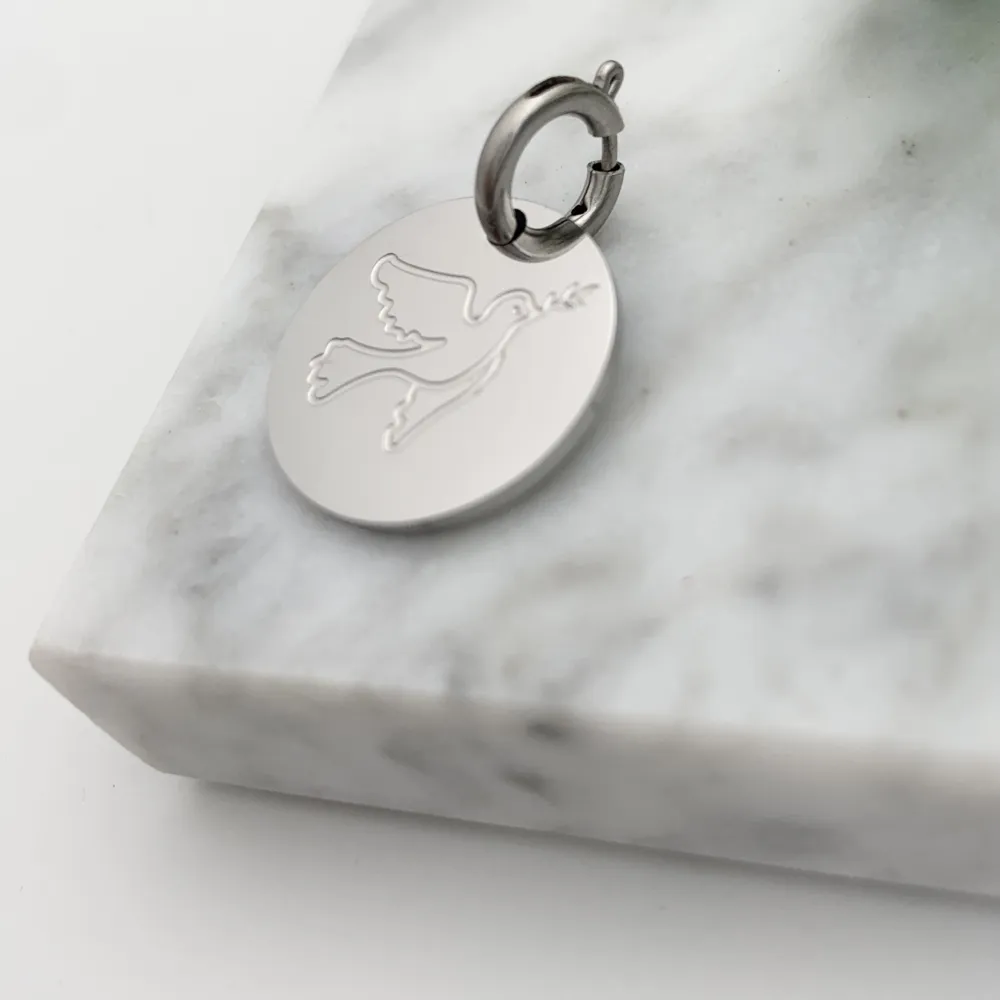 CIO4122-Colombo- Ciondolo in Acciaio