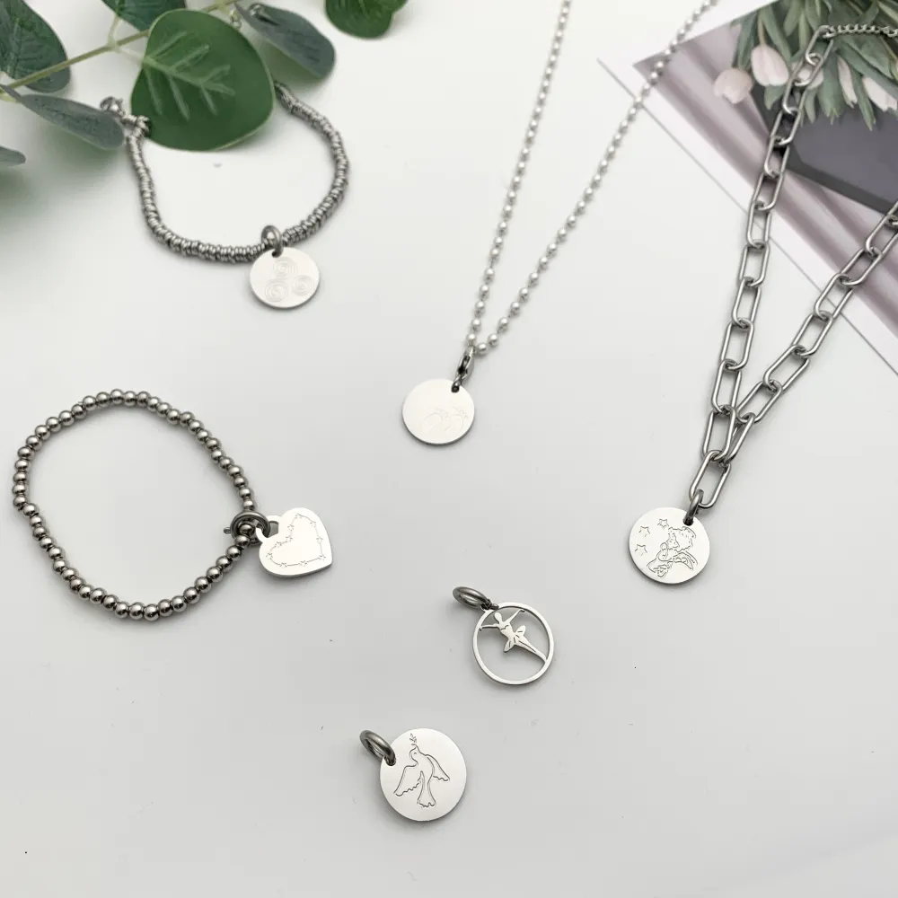 CIO4122-Colombo- Ciondolo in Acciaio