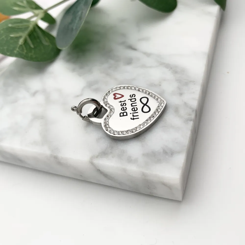 CIO7636-Best Friend- Ciondolo in Acciaio