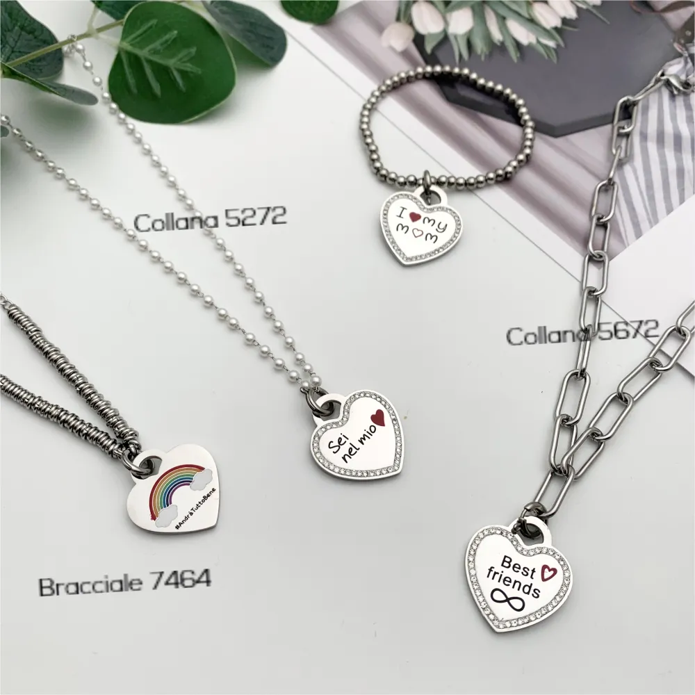 CIO7636-Best Friend- Ciondolo in Acciaio