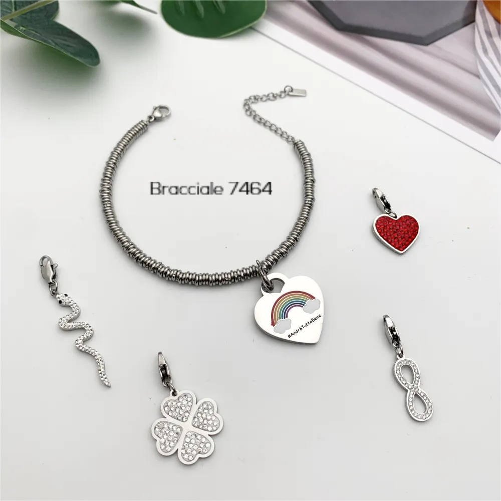 CIO7636-Best Friend- Ciondolo in Acciaio