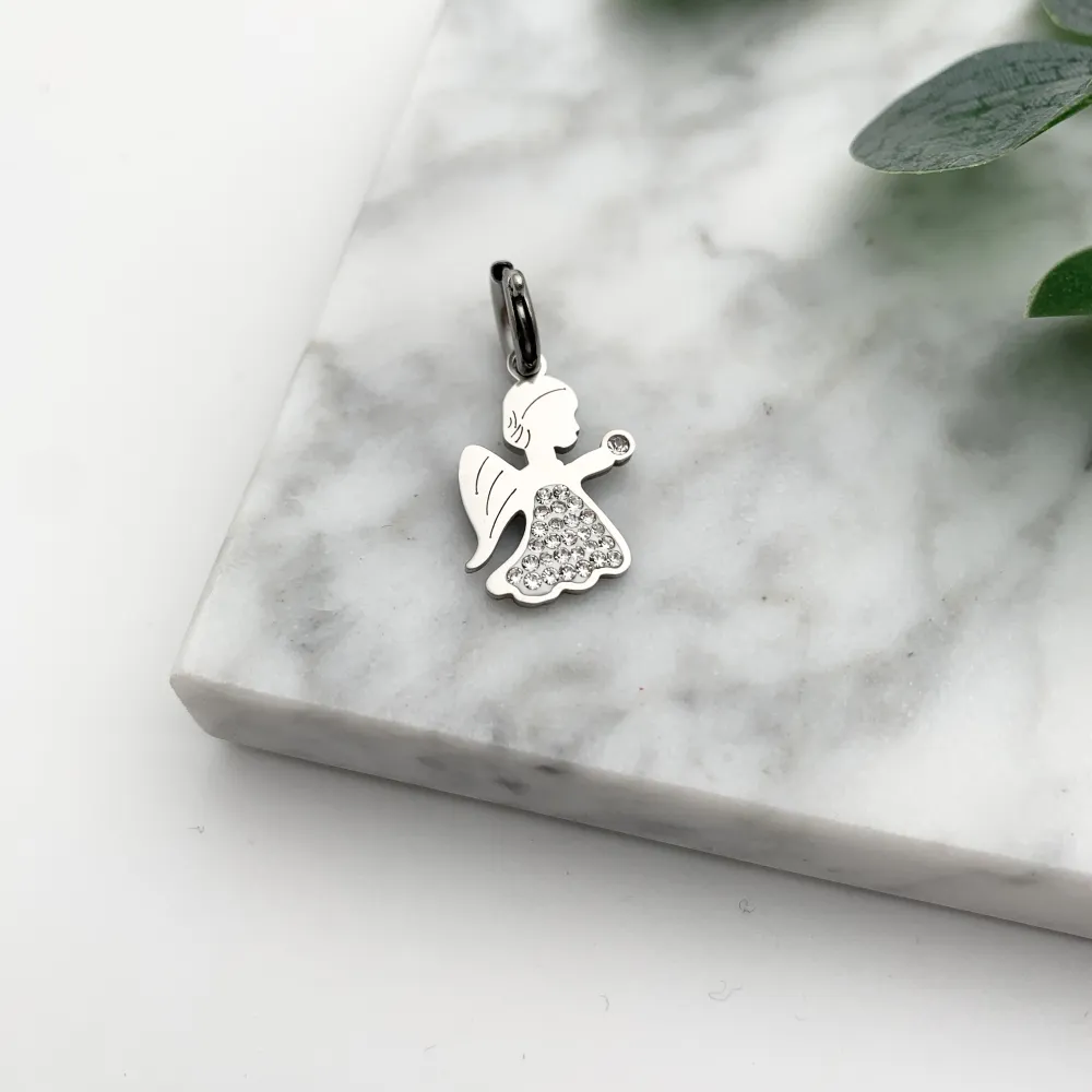 CIO4132-Angelo- Ciondolo in Acciaio