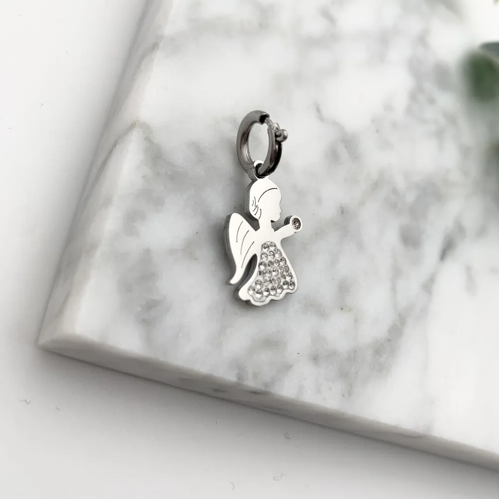 CIO4132-Angelo- Ciondolo in Acciaio