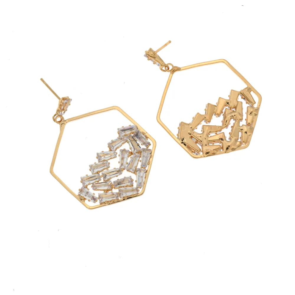 OMZ-Esagono 5136 - Orecchini con Cubic Zirconia