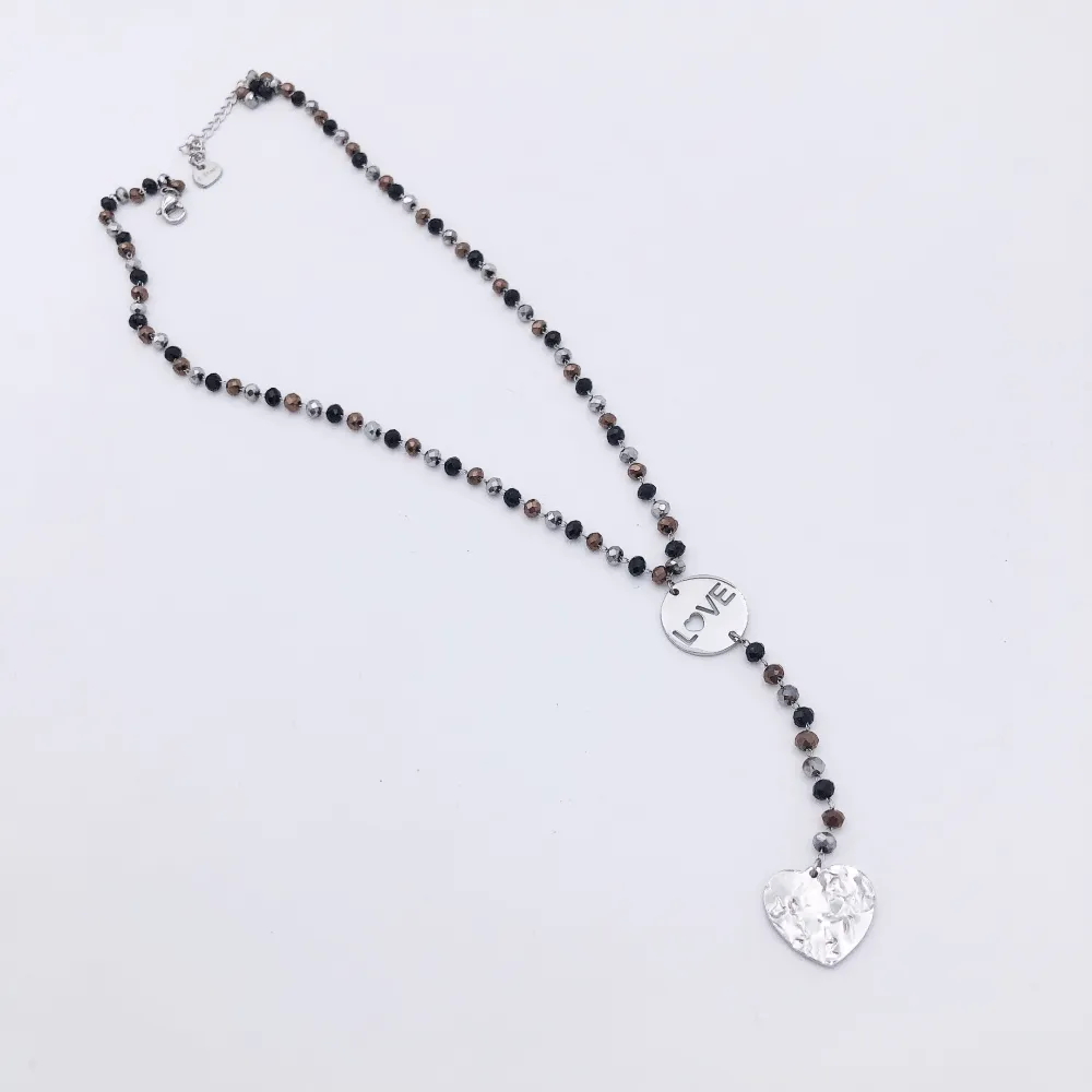 VCAC Love cuore rosario  6727 - Collana acciaio
