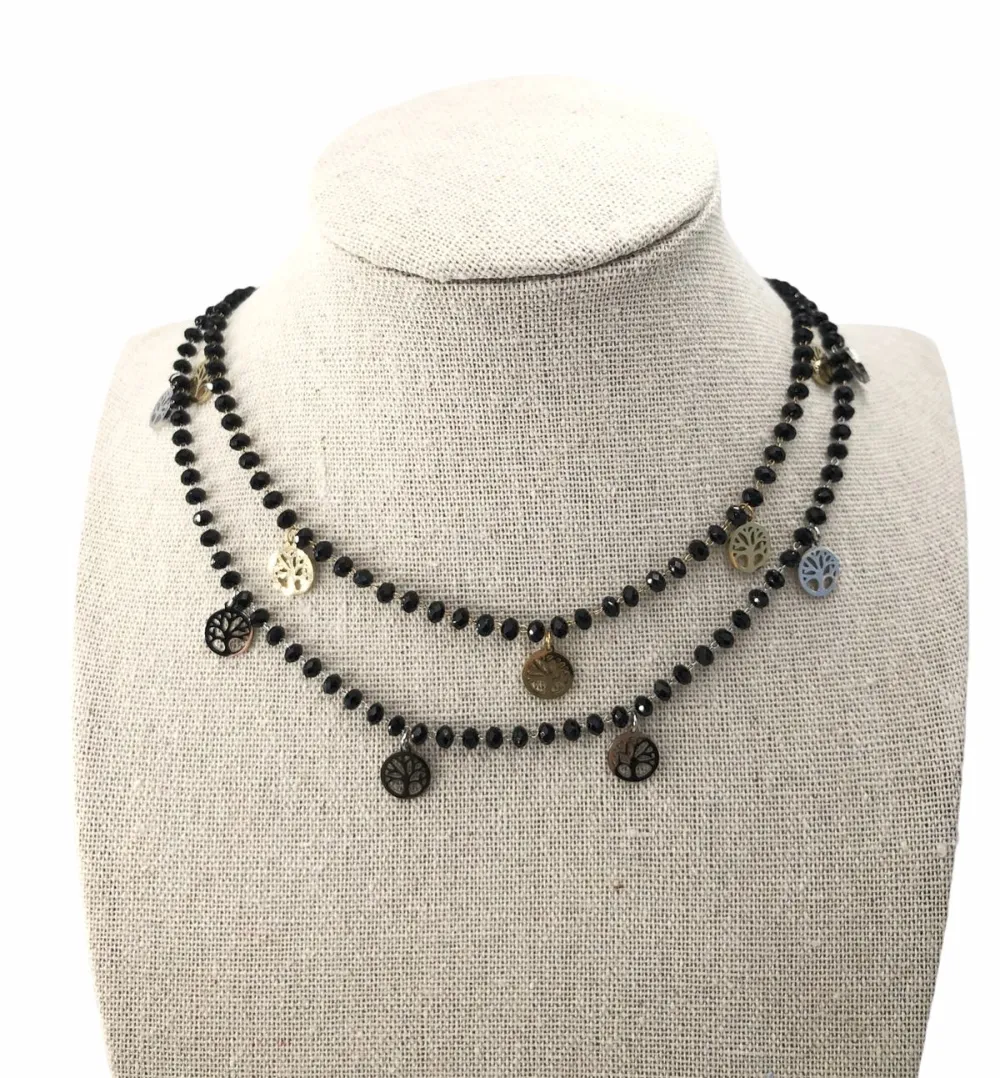 VCAC Albero della vita catena rosario 6631  - Collana acciaio