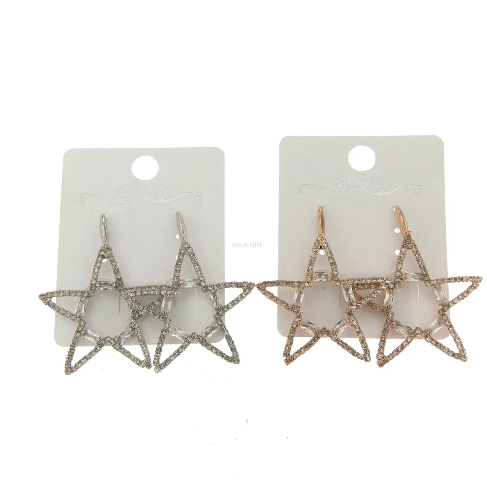 Stella Cerchio - Orecchini Pendenti Cubic Zirconia