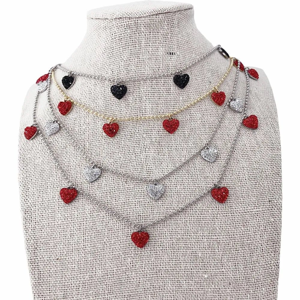 Cuore strass  - Collana 4744