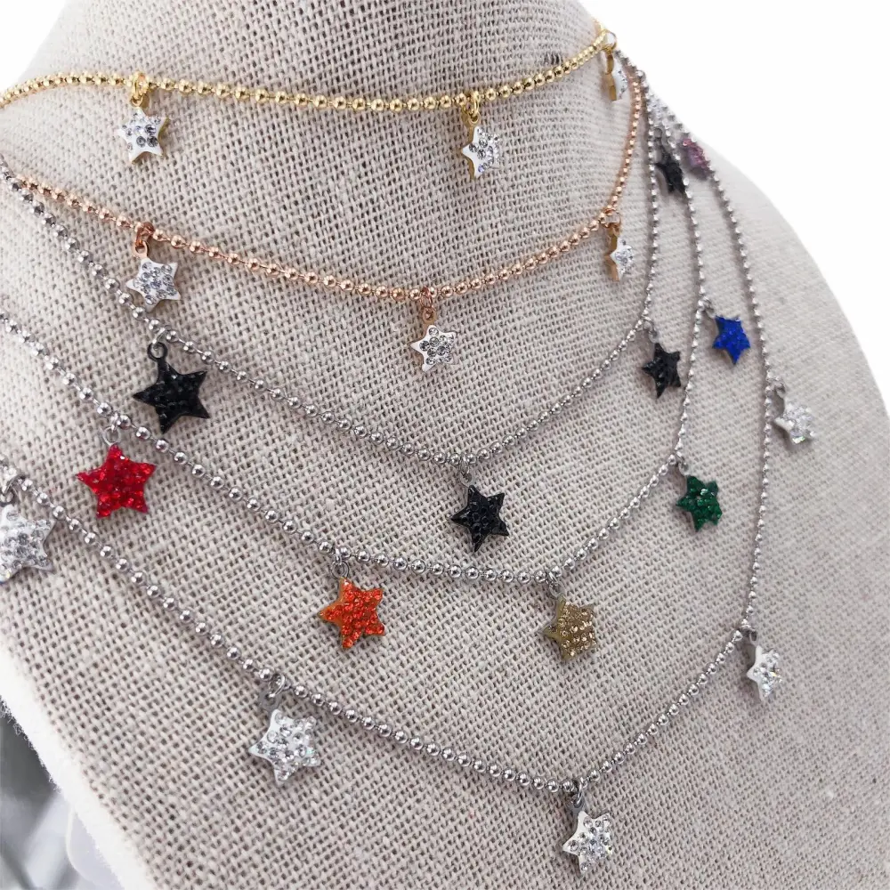 stelle   strass  - Collana 4727