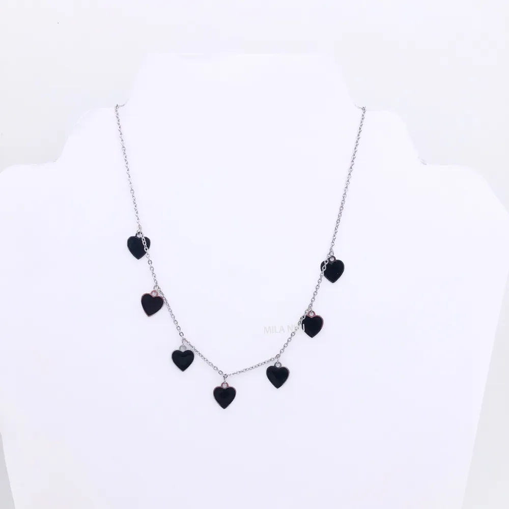 Cuore colorati  Smalto  pendente   - Collana 4640