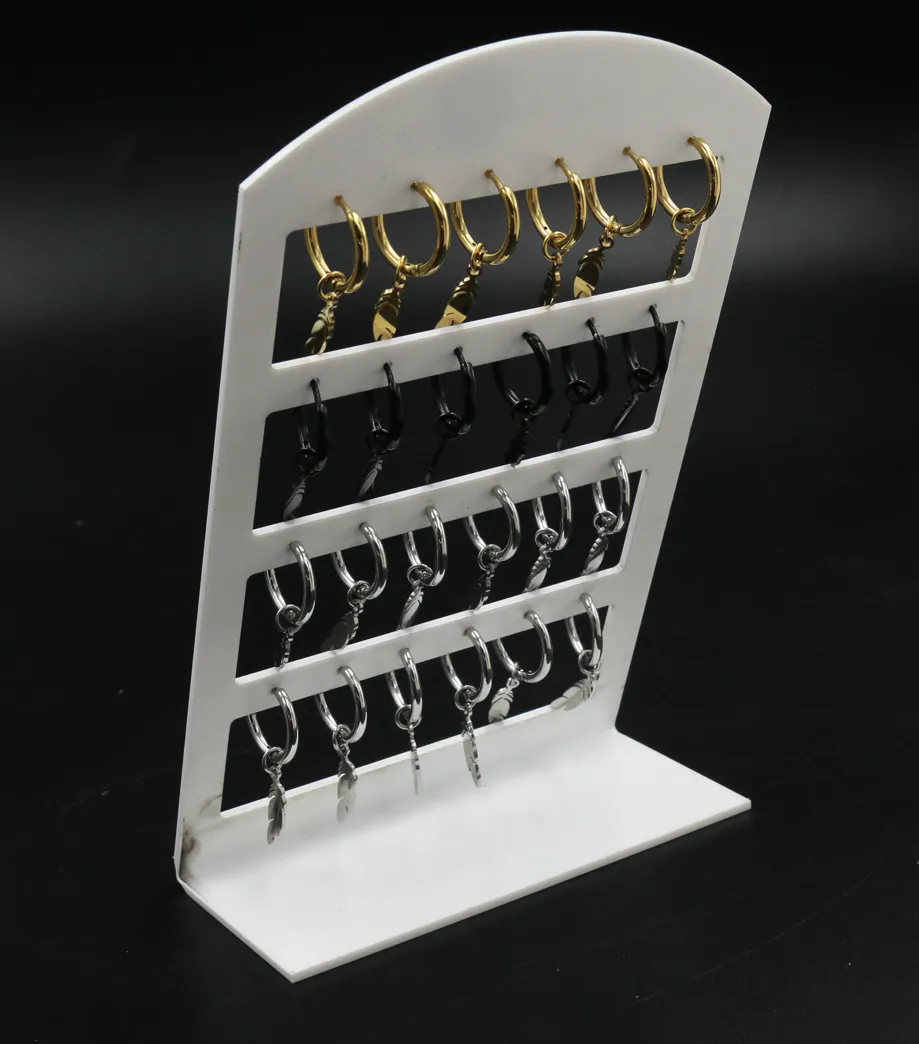 Piume - Orecchini a Cerchio 2x12 (Conf.12 Paia)