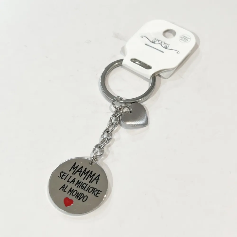 Mamma sei la migliore al Mondo-Portachiavi in Acciaio - PO-413-144
