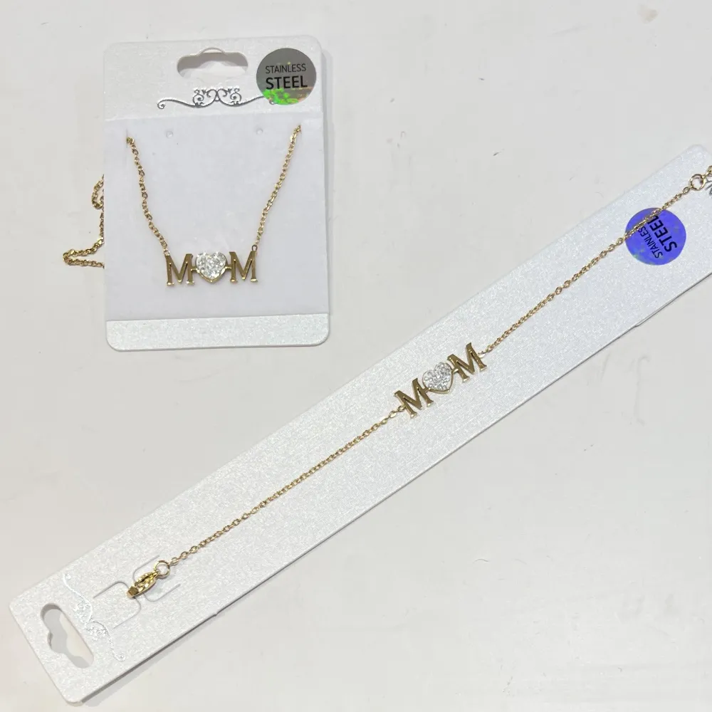 Mom Mamma-Bracciale in Acciaio e Zirconia - BR-413-459