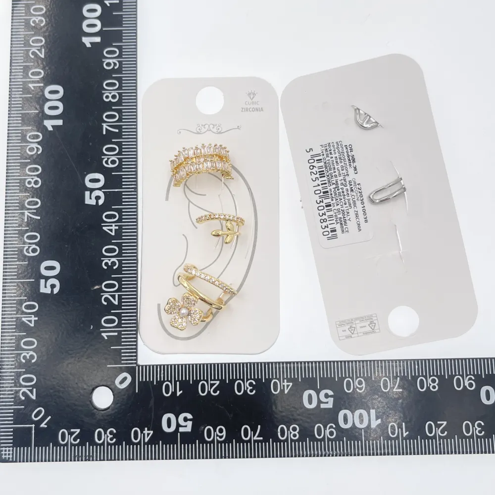 Set 3Pz  -Earcuff con Zirconia - EAK-506-383