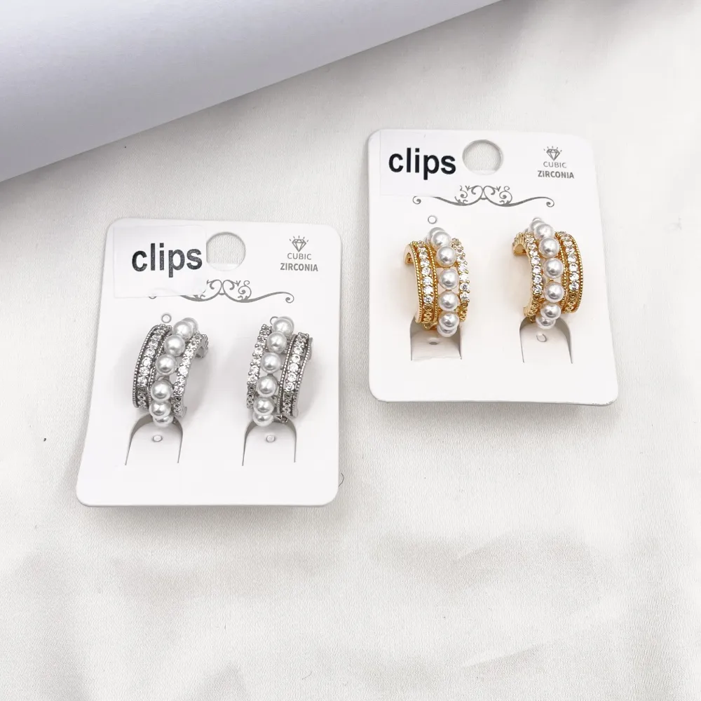 Cerchio con Perla-Orecchini a Clip - OR-506-435