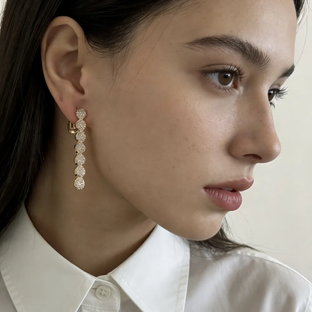 Pendente con Tondo-Orecchini a Clip - OR-506-423J