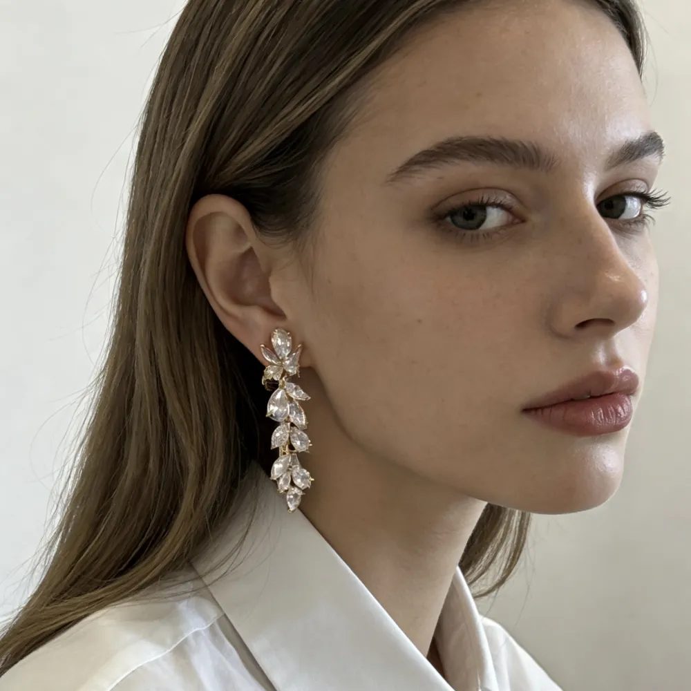 Pendente con Foglia-Orecchini a Clip - OR-506-418J