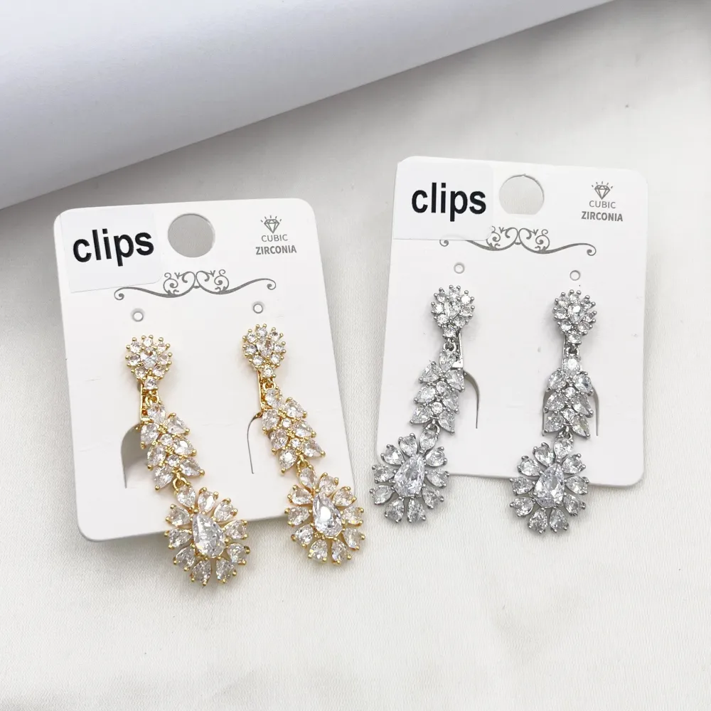 Pendente con Goccia-Orecchini a Clip - OR-506-417