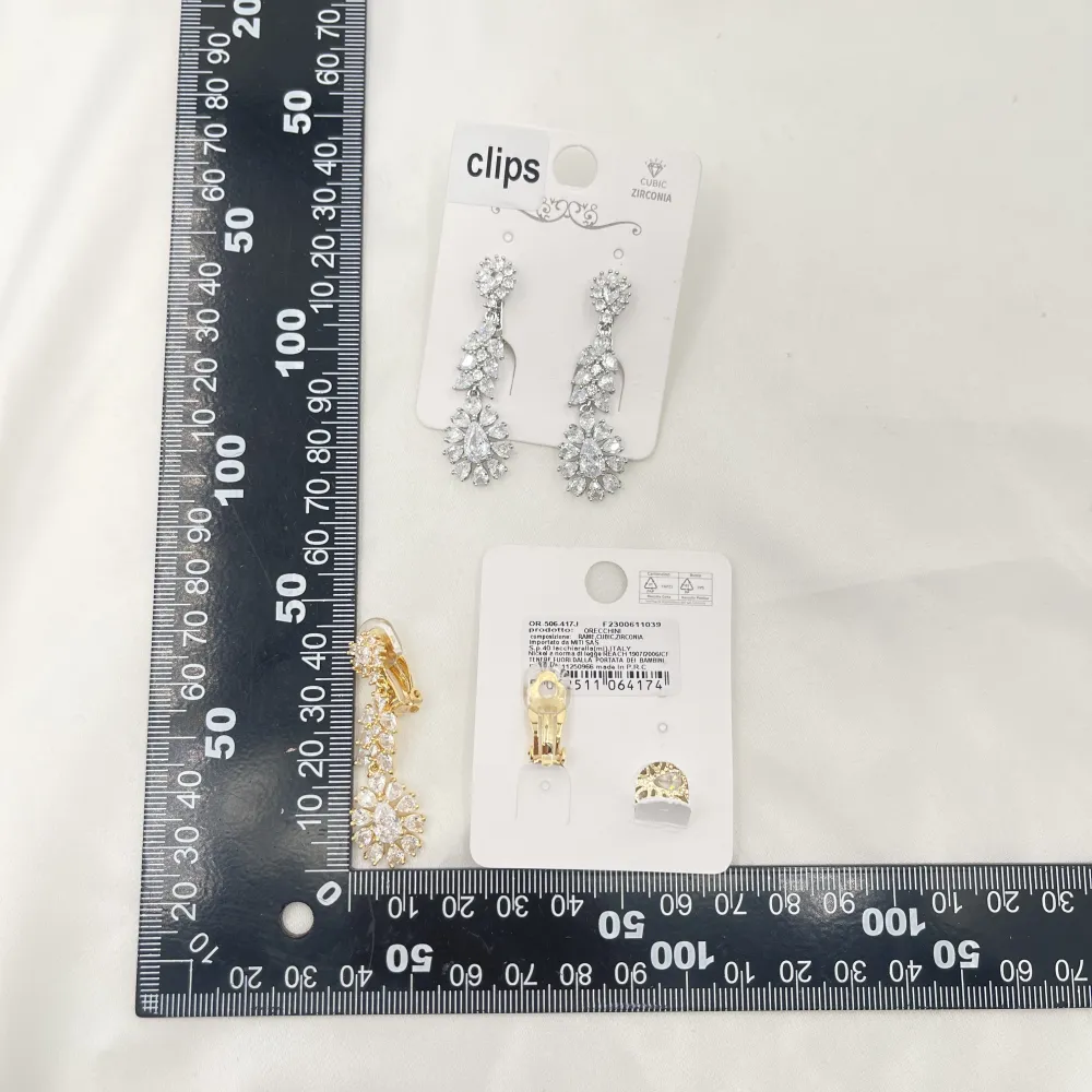 Pendente con Goccia-Orecchini a Clip - OR-506-417