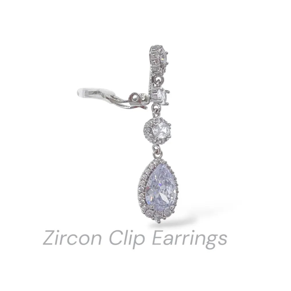 Pendente con Goccia-Orecchini a Clip - OR-506-419J