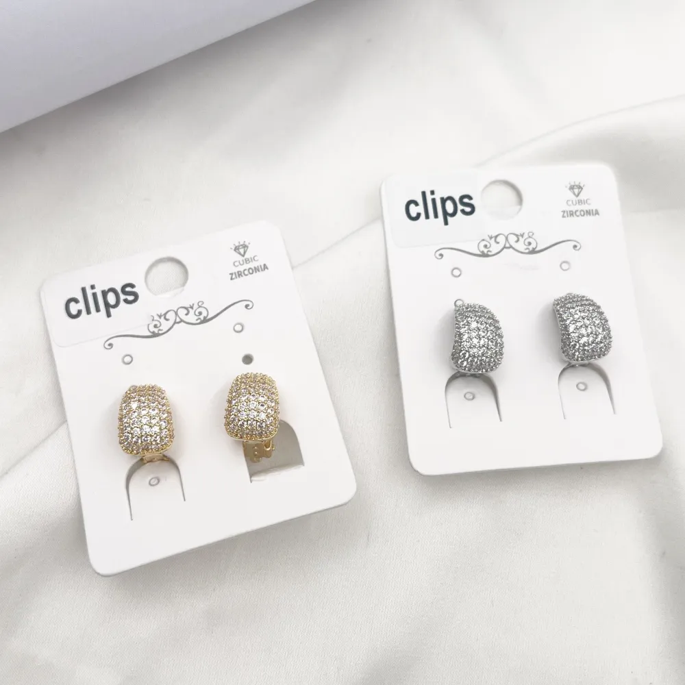 Cerchio con Zirconia-Orecchini a Clip - OR-506-436J