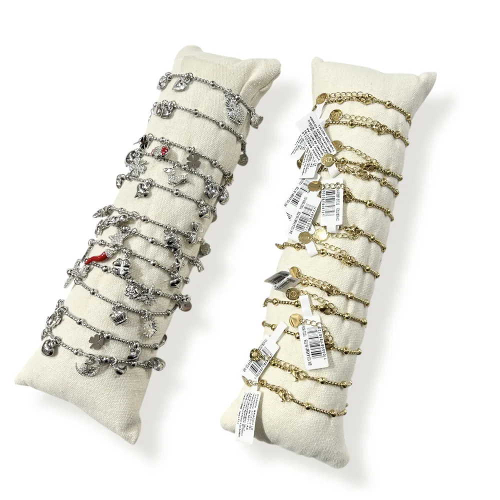 Mix Soggetti-12pz Bracciali in Acciaio con chiusura - BR-103AA5861-5872B