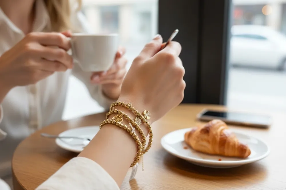 Mix Soggetti con Zirconia-24pz Bracciali Elastici in Acciaio - BR-103-AA6343-6369B