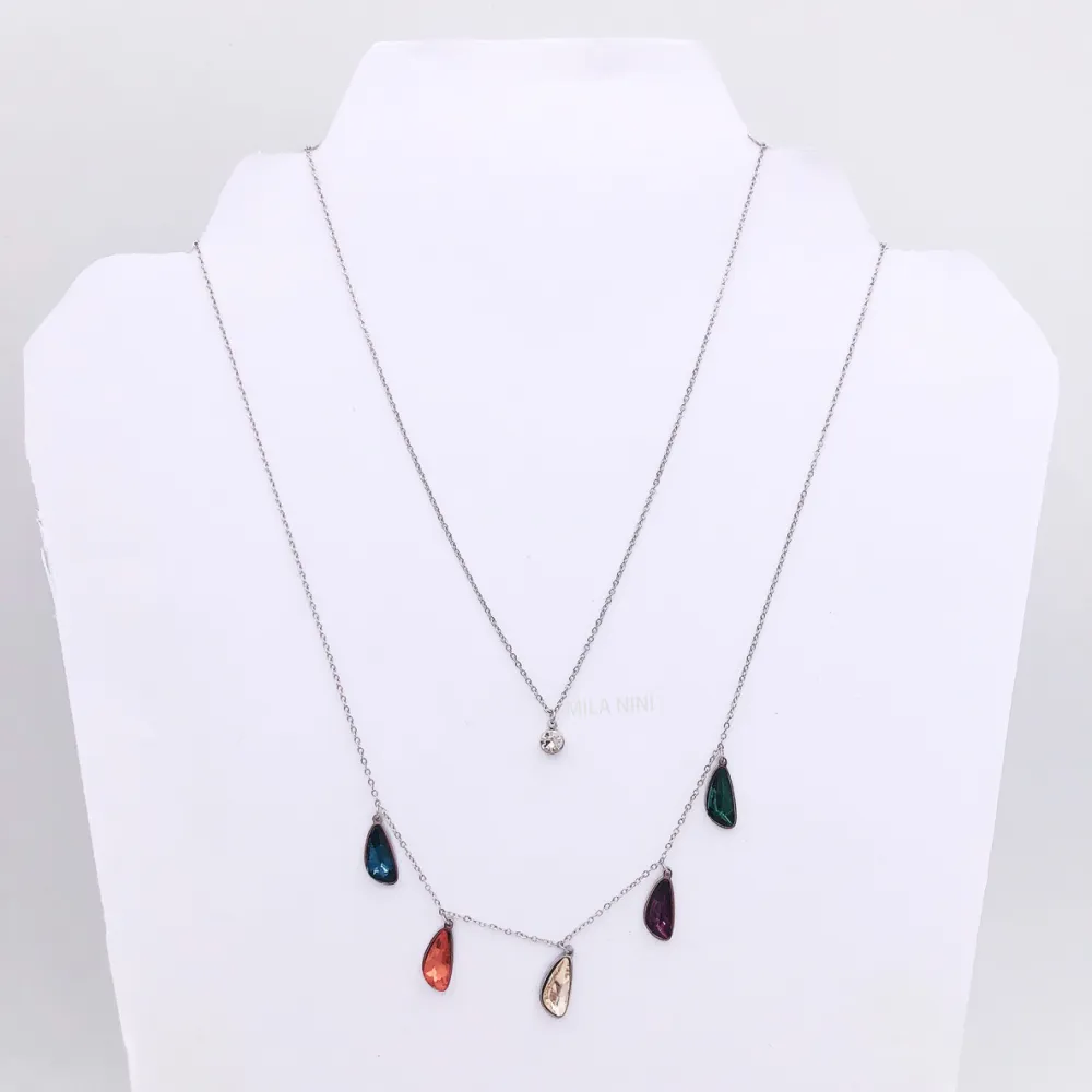 CAC5084-Goccia e punto lunce doppio filo - Collana Acciaio_2