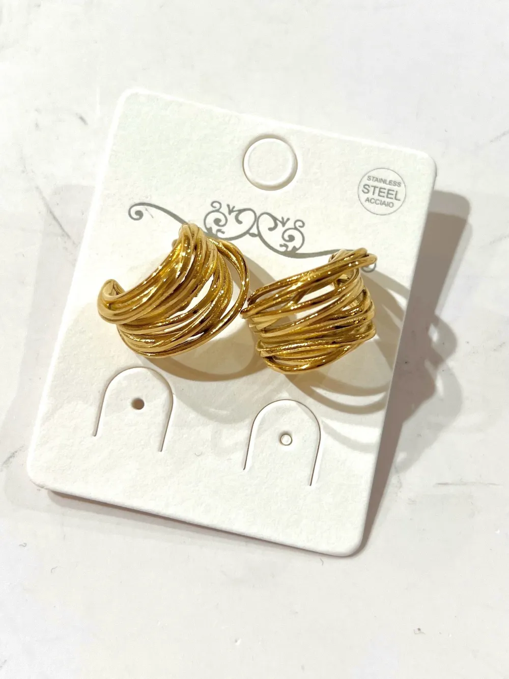 Cerchio -Orecchini in Acciaio - OR-774-99 -413-99