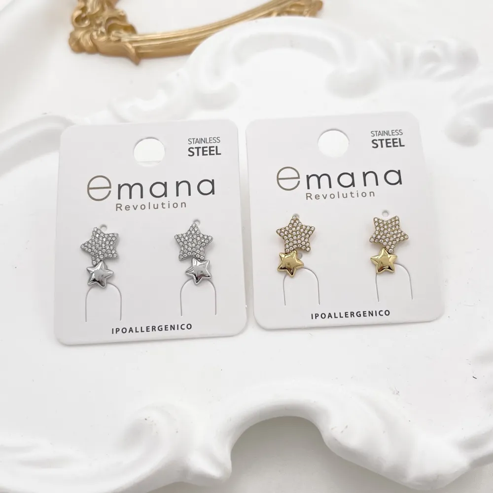Stella -Orecchini in Acciaio - OR-795-19775