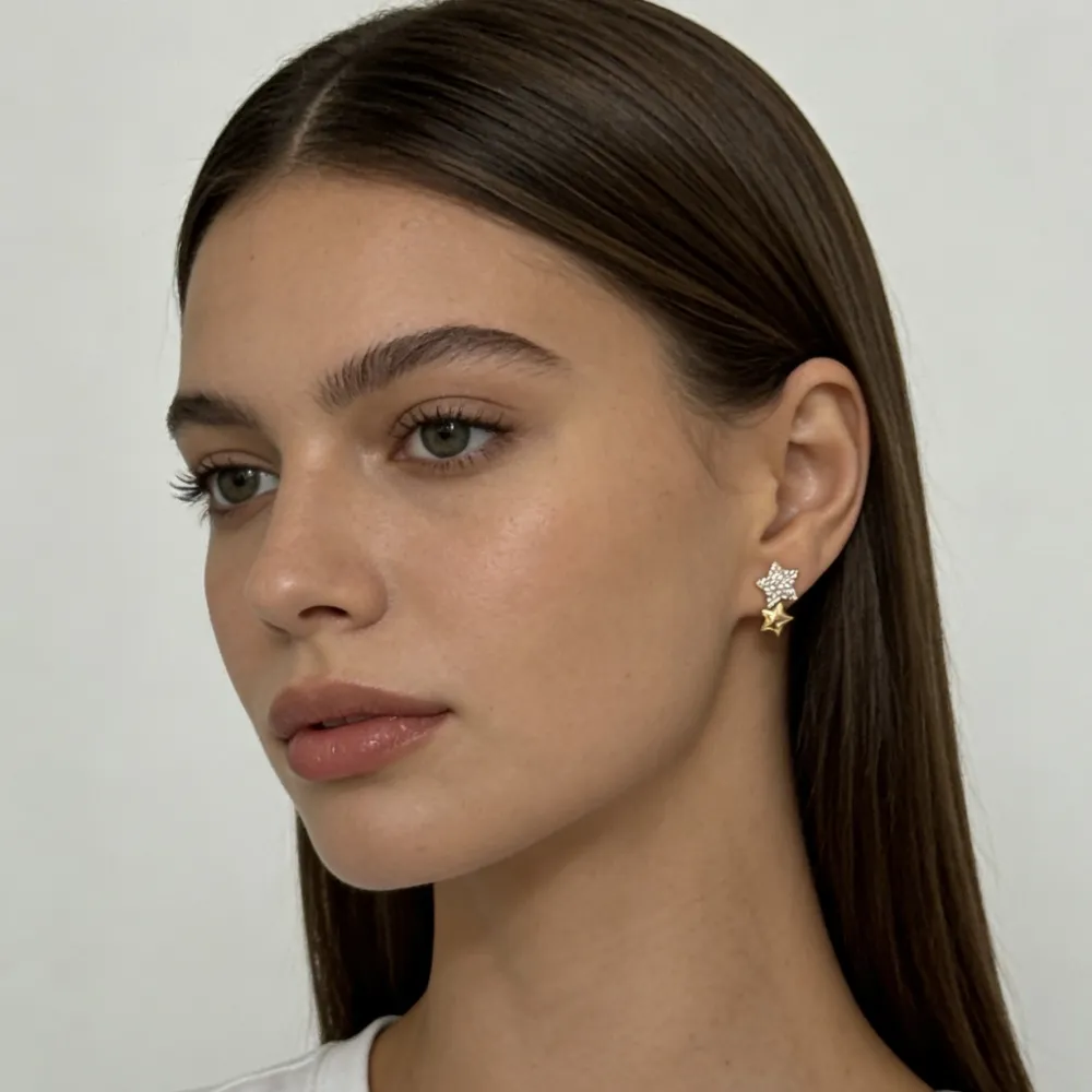 Stella -Orecchini in Acciaio - OR-795-19775