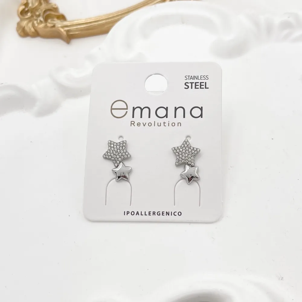 Stella -Orecchini in Acciaio - OR-795-19775