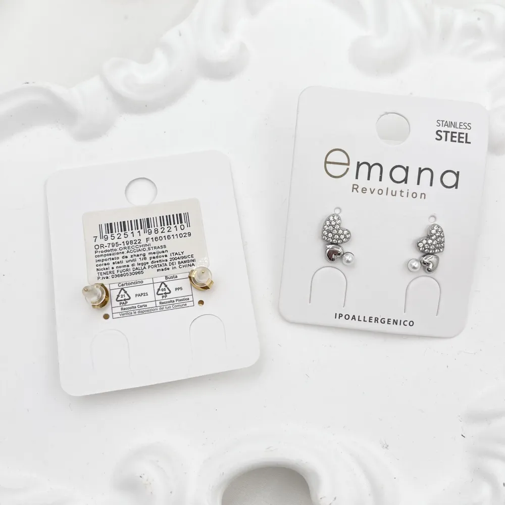 Cuore con perla -Orecchini in Acciaio - OR-795-19822