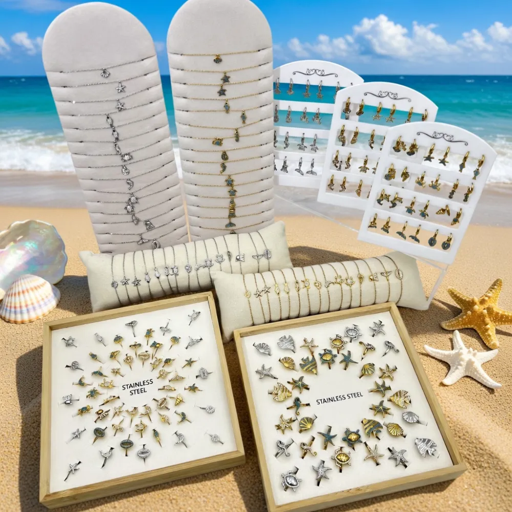 Soggetti Mare-52 pz Anelli in Acciaio - AN-795-14188