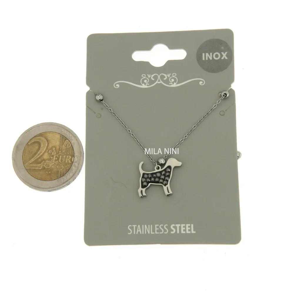 CAC6346-Cane- Girocollo in Acciaio con Strass_Nero_2