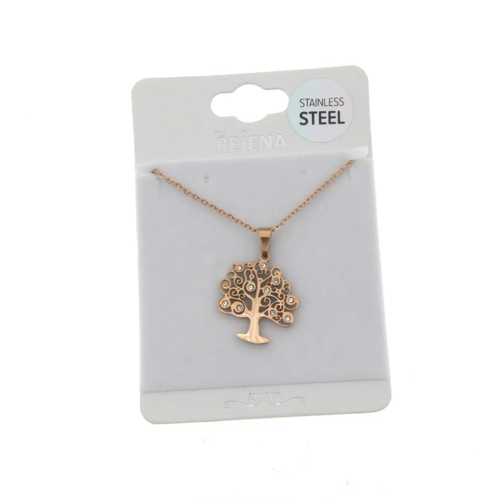 CAC6397-Albero della Vita- Collana Corta in Acciaio_2