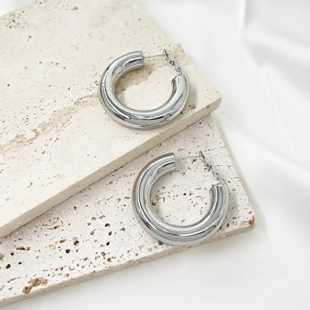 Cerchio-Orecchini in Acciaio - OR-450-479 6x40mm