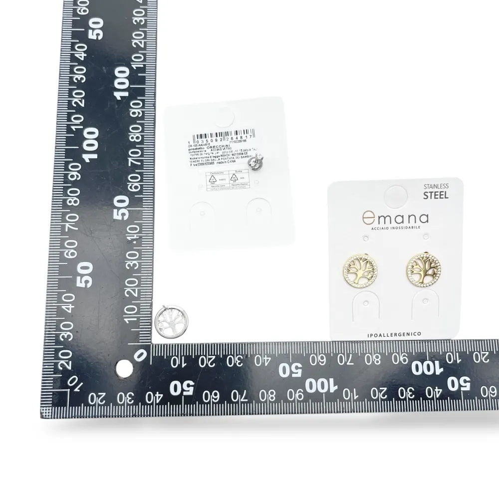 Sole-Orecchio Lobo Acciaio - OR-103-AA6481E