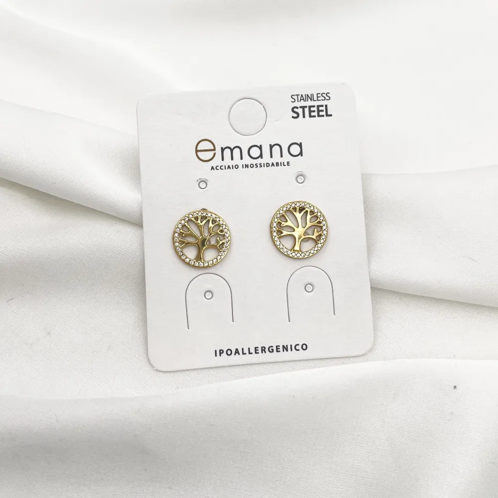 Sole-Orecchio Lobo Acciaio - OR-103-AA6481E