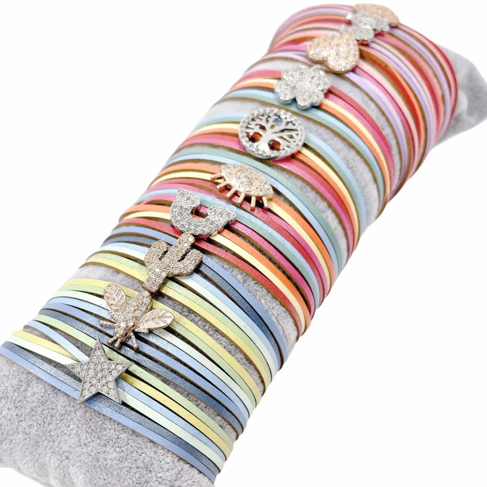 10Pz Bracciali +Cuscino in Omaggio - BPM176-168-Multifili con Charmes-10 Pz Bracciali