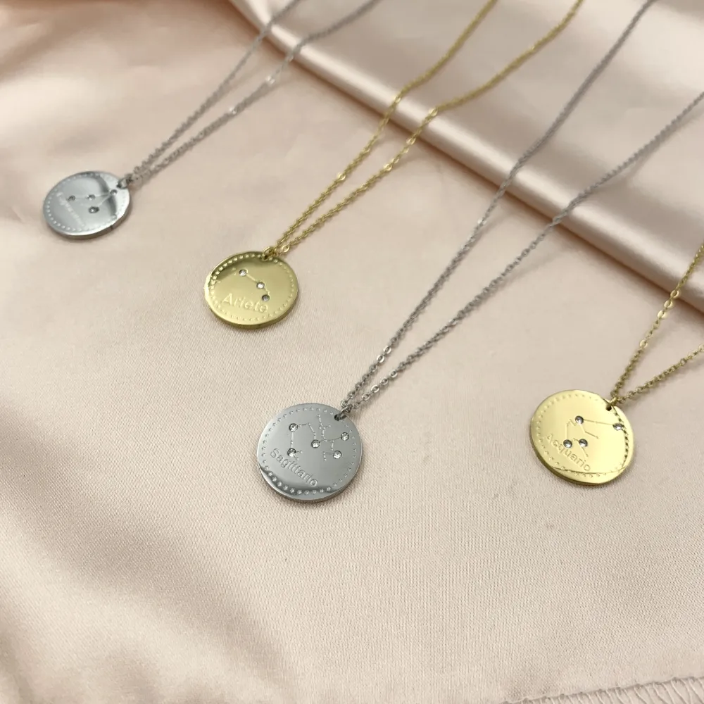 CAC6734-Segni Zodiacali- Collana Girocollo in Acciaio_11