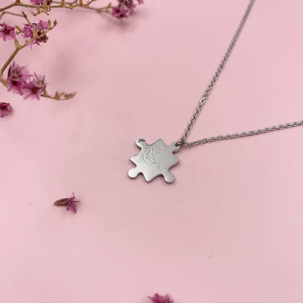 CAC6863-Puzzle Queen - Collana Girocollo in Acciaio_2