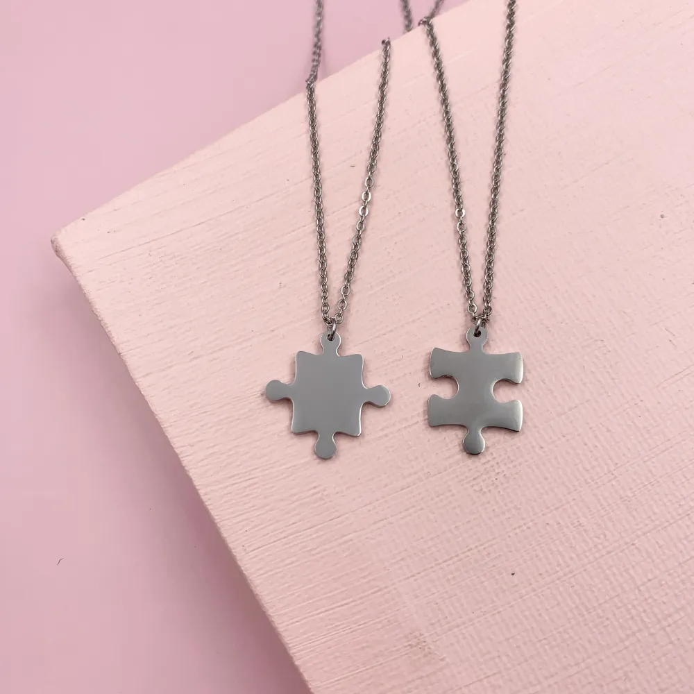 CAC6865-Puzzle Liscio -Collana Coppia Girocollo in Acciaio_2