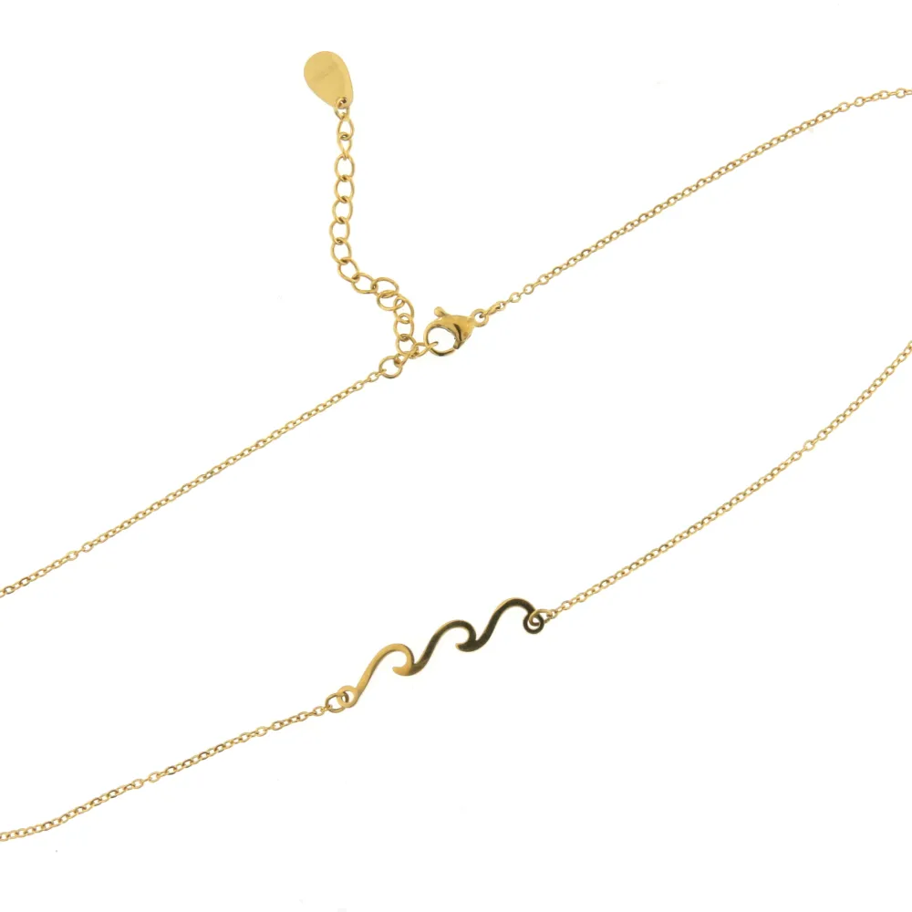 CAC7227-Doppia Onda- Collana Girocollo in Acciaio_2